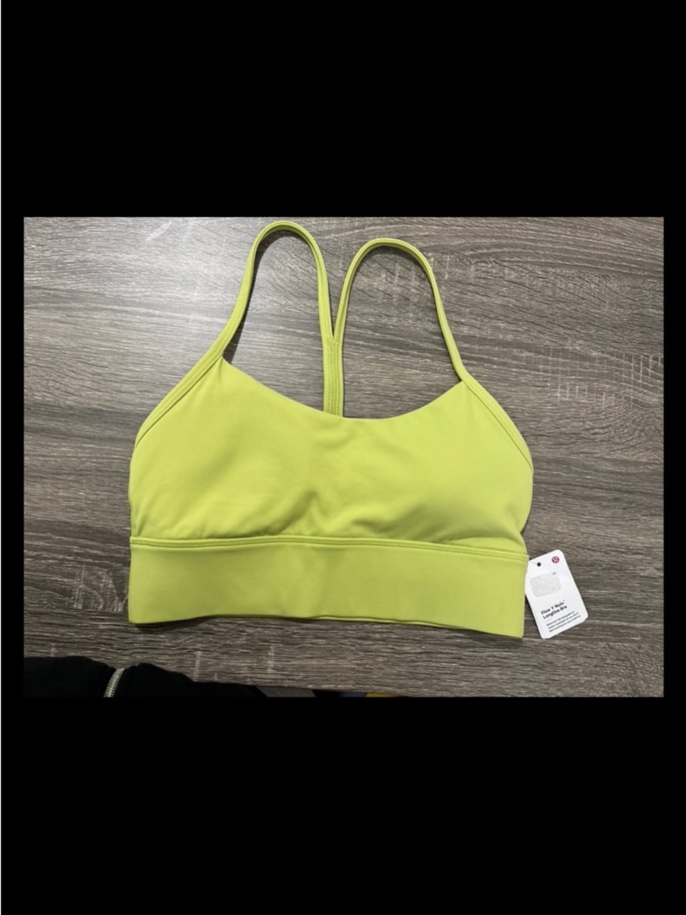 lululemon athletica Lime Green Strappy Sports Bra